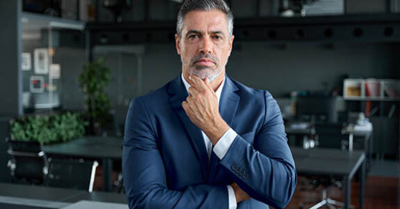 Serious,Confident,Mid,Aged,Business,Man,,Thoughtful,Doubtful,Company,Ceo